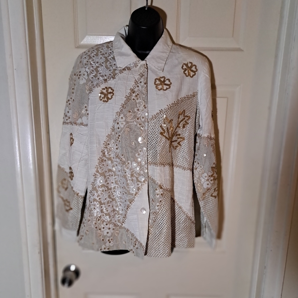 Blazer Suit Jacket or Lightweight Spring Jacket Size Medium Petite